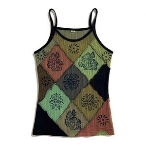 EARTHBOUND Multicolor Patchwork Camisole